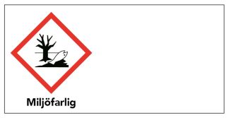 Varningsetikett - Miljöfarlig 100 st/rulle