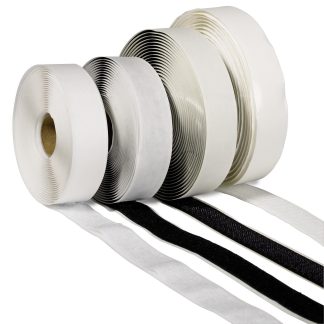 Kardborreband, vit 5m rulle