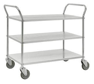 Labbvagn med 3 hyllplan Zink