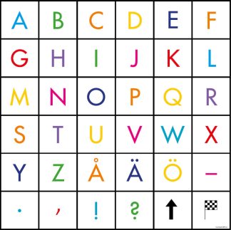 Blue-Bot/Bee-Bot matta med bokstäver - Förskola