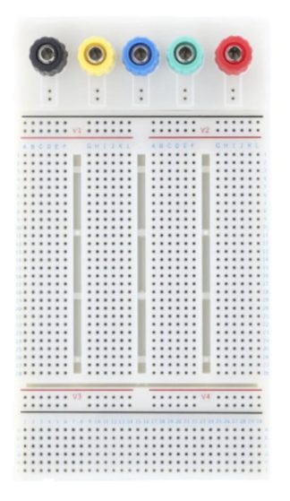 Breadboard med banankontakt anslutning
