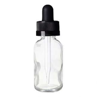 Droppflaska glas, Klar 25ml 10st