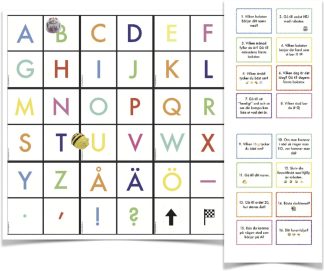 Blue-Bot/Bee-Bot matta med bokstäver -Skola