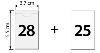 Plastfickor, självhäftande 53 st/fp