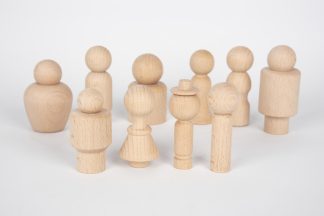 Figurer i trä, människor