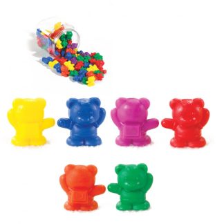 Björnfamilj mät och väg