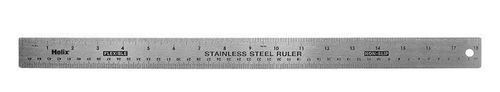 Linjal i stål 45 cm