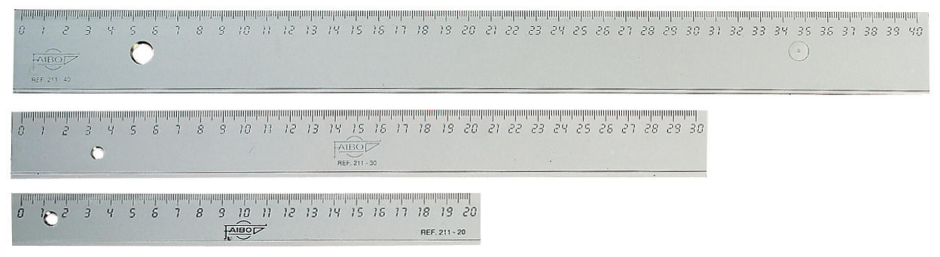 Transparenta Linjaler med tuschkant 10st. Längd: 20 cm