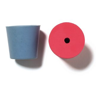 Gummikork med hål 21-27 mm