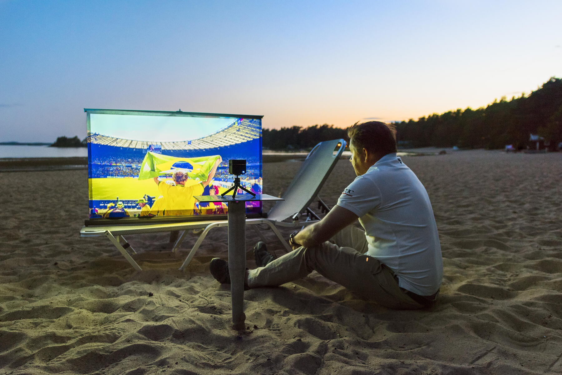 Projektorduk för inom- och utomhusbruk 50 tum - Bild 2