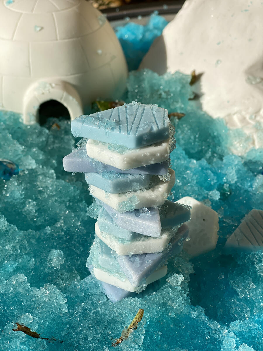 Vinterlek av sten 18st - Bild 4