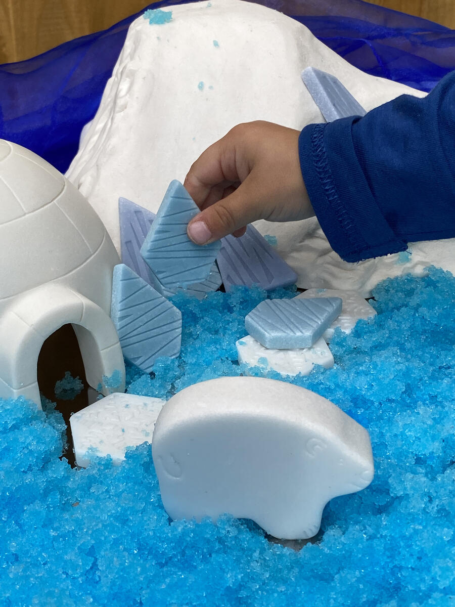 Vinterlek av sten 18st - Bild 3