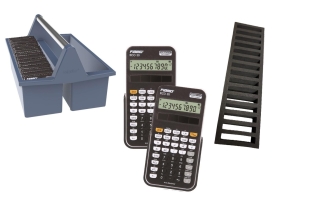 Miniräknare 30-pack i förvaringslåda